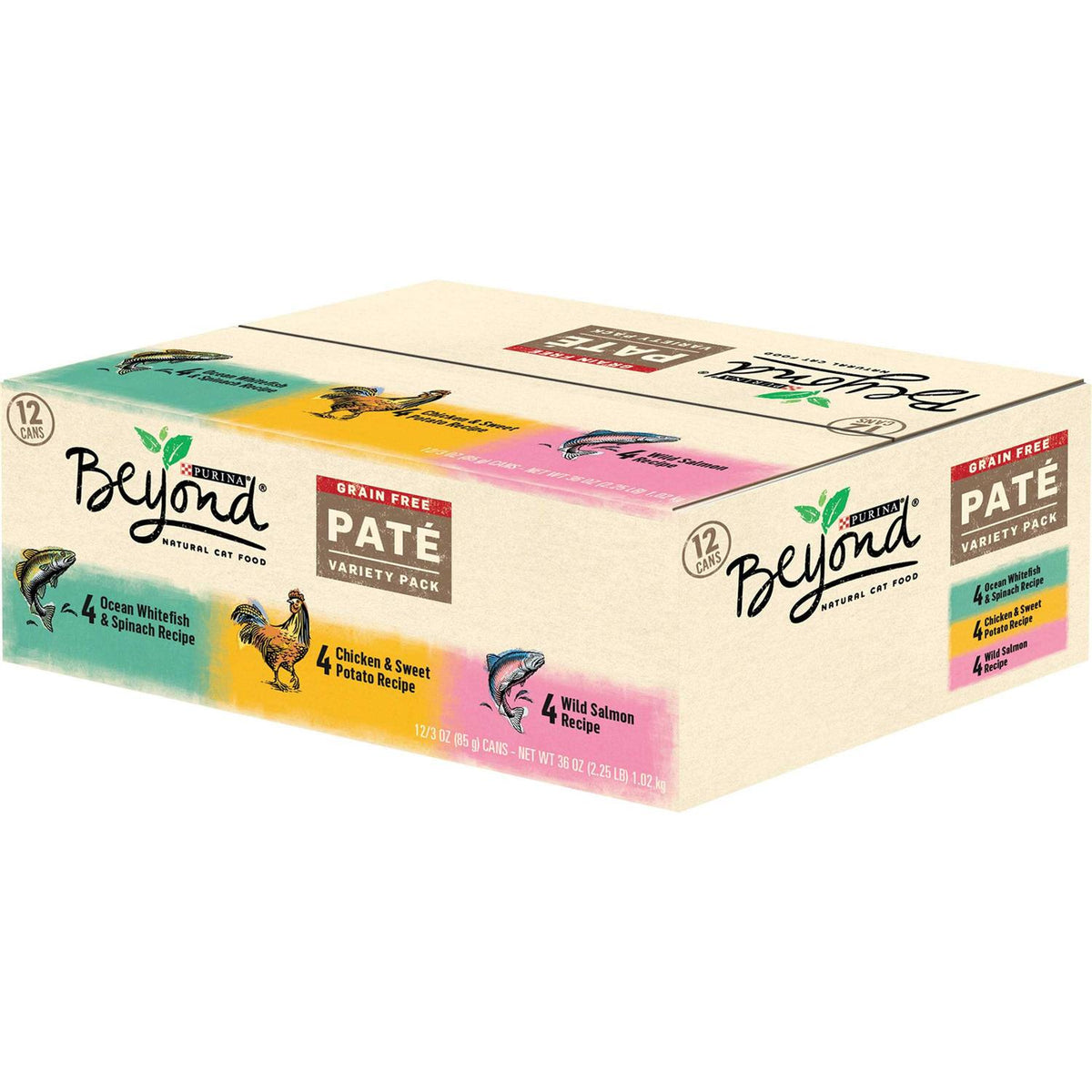 Grain Free Wet Cat Food Pate Variety Pack K907
