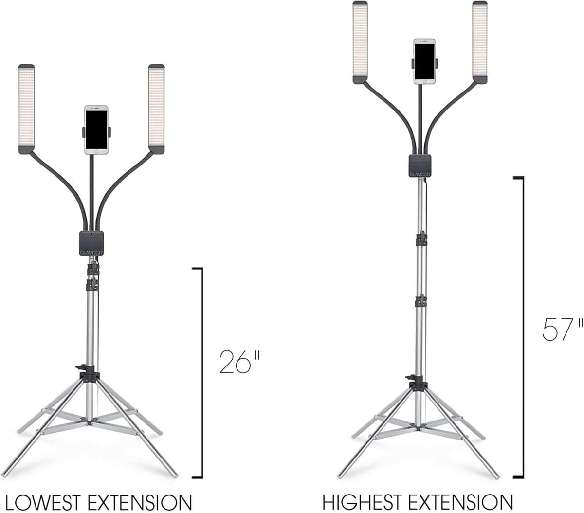Portable LED Lighting Kit with Smartphone Mount Z95702