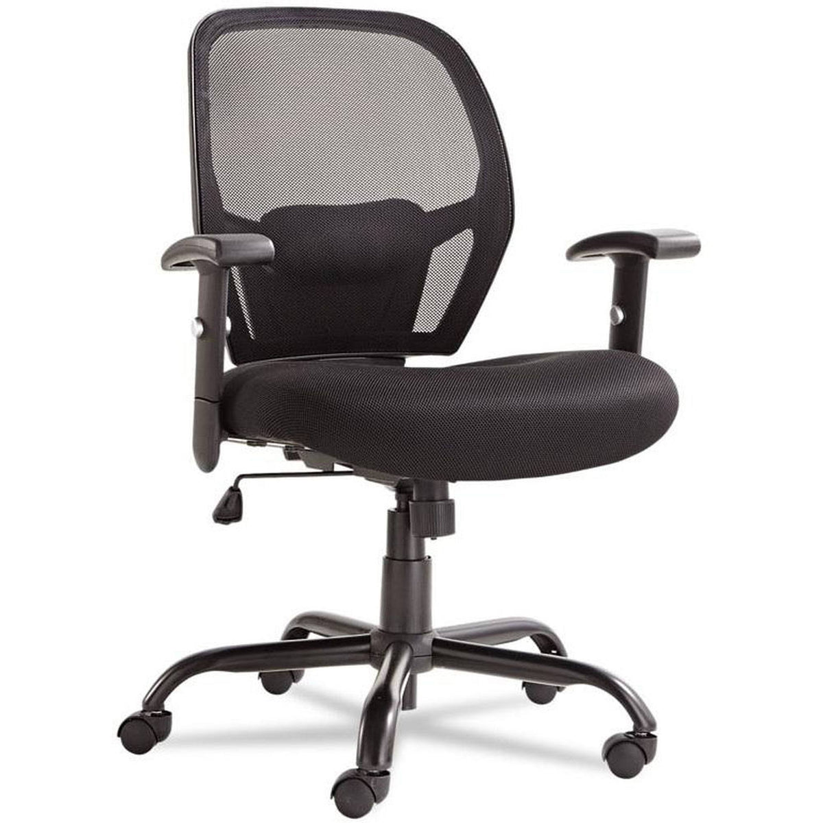 Black Mesh Big/Tall Mid-Back Swivel/Tilt Chair S164