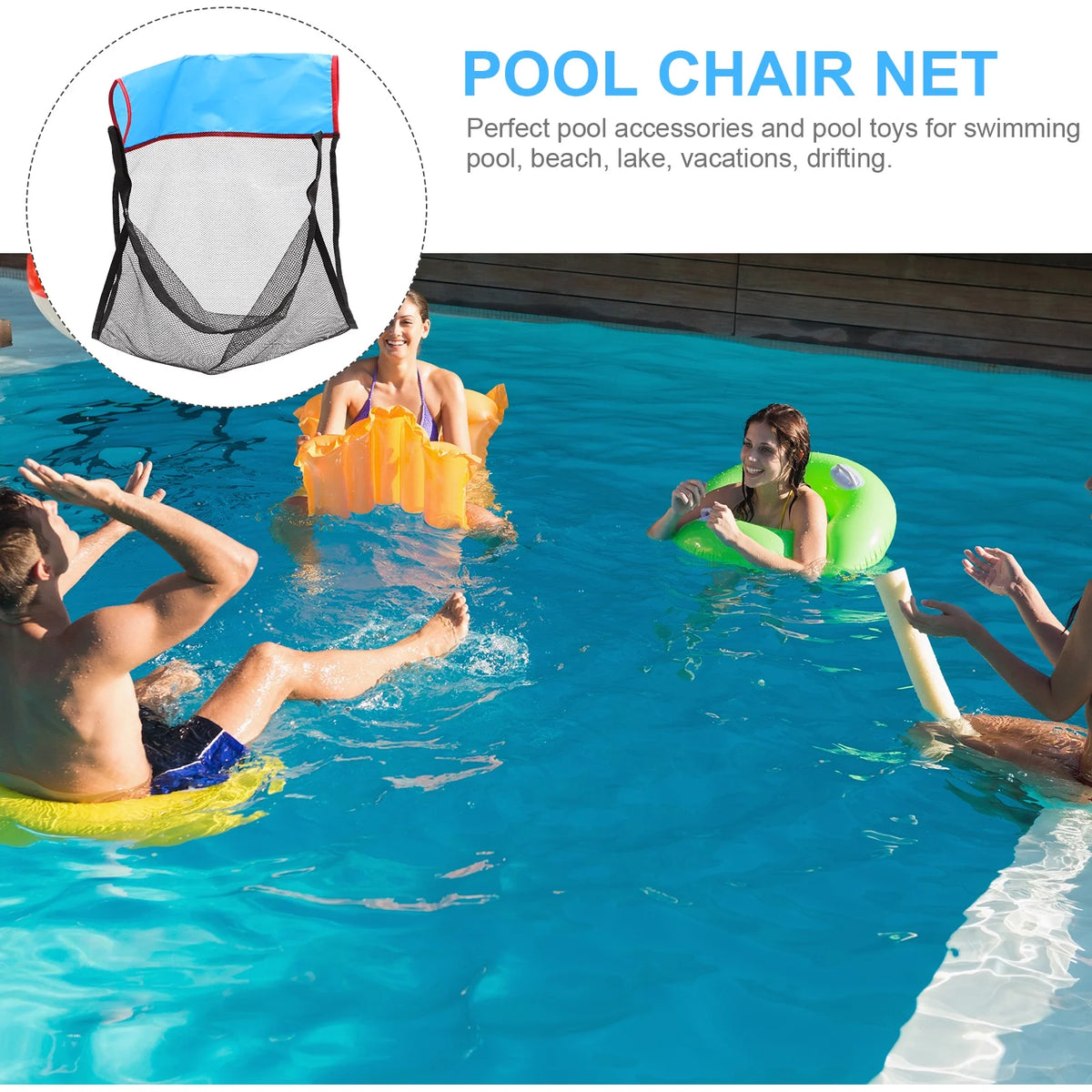 Portable Pool Chair Swim Float Accessory S40770