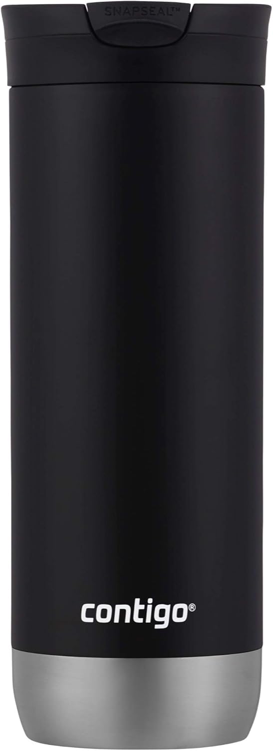 Stainless Steel Travel Mugs with Splash-Proof Lids J414364