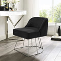 Grey Velvet Vanity Stool C346