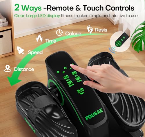 Under Desk Elliptical Leg Exerciser with Touch Screen and Remote Control A786