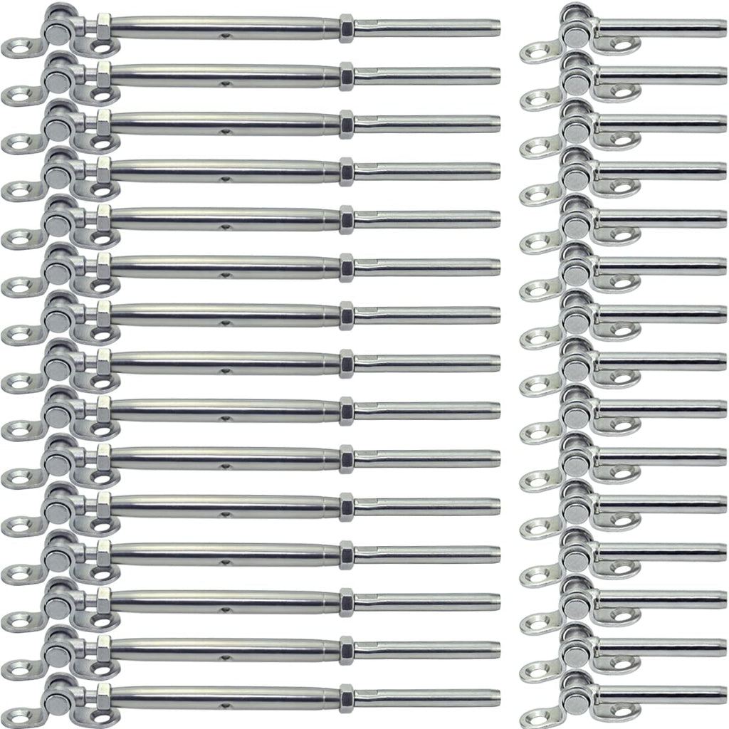 3/16 Cable Railing Hardware Kit T316 Marine Grade W45118
