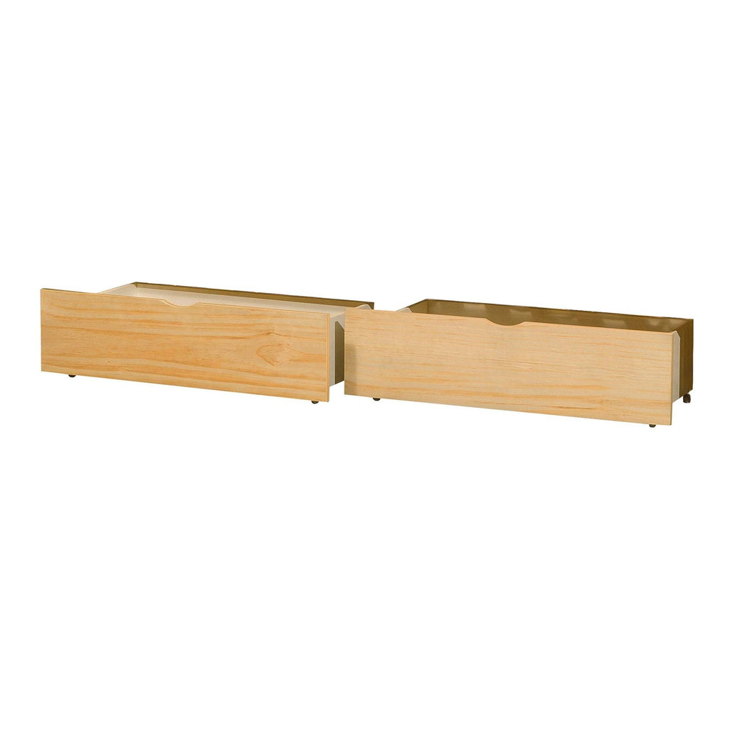 Wooden Underbed Storage Box with Caster Wheels, Set of 2 V1681
