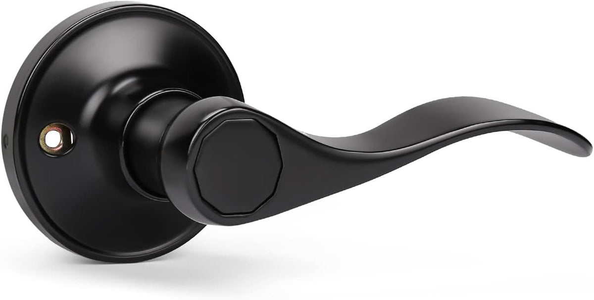 Matte Black Privacy Door Levers D747