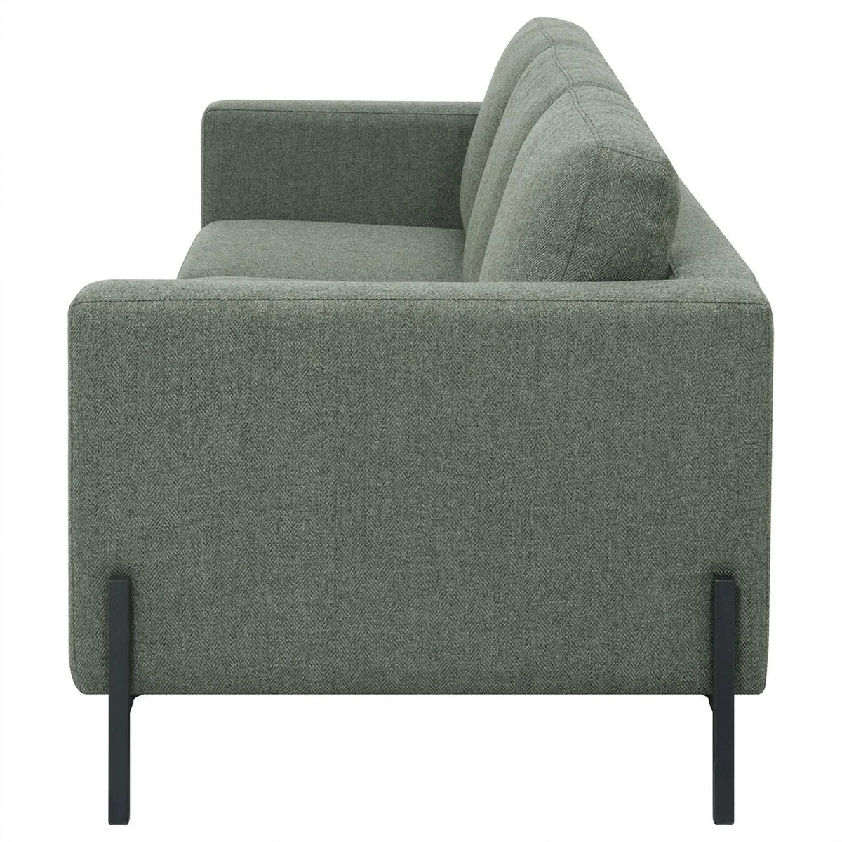 Sage Upholstered Fabric Sofa with Track Arms N666926