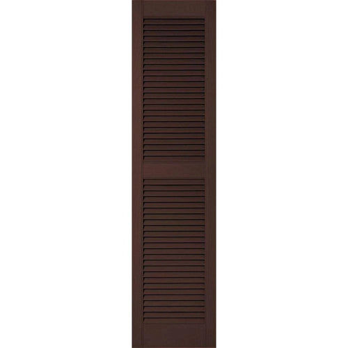 12 inch x 92 inch Vinyl Open Louver Shutters B3217