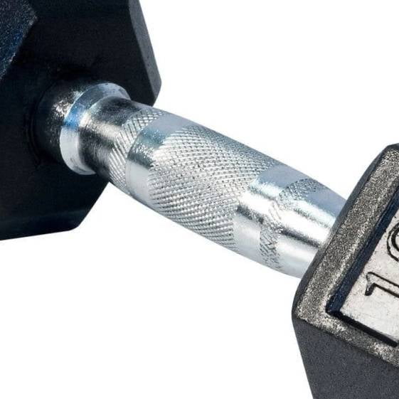 115 lbs Rubber Coated Hex Dumbbell W16958