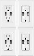 White 15 Amp Tamper Resistant USB Outlet W9459