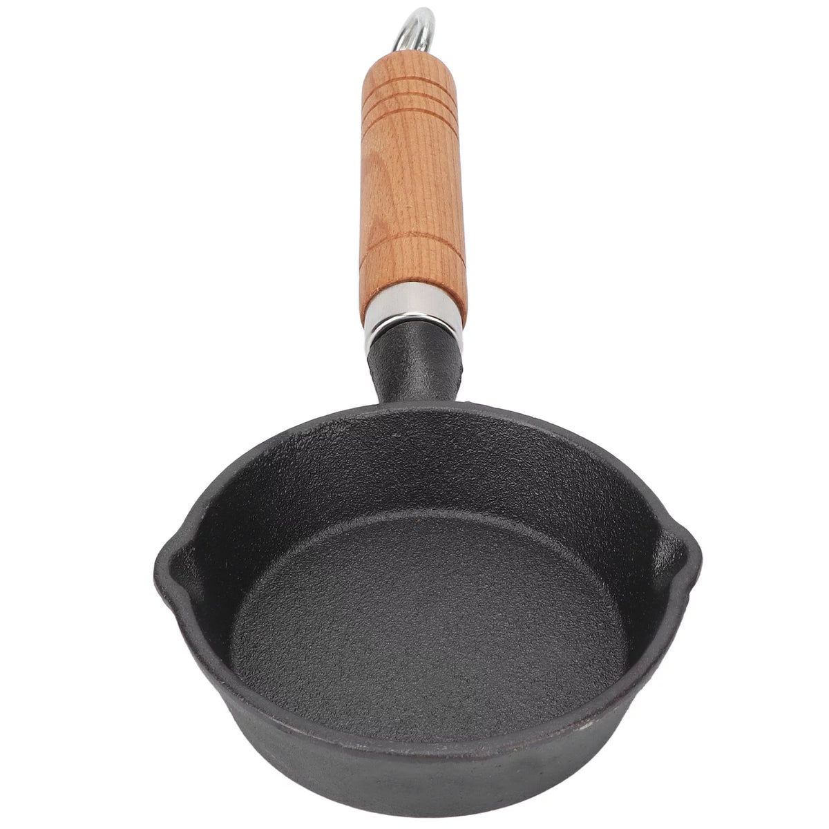 10CM Cast Iron Pan with Wood Handle F929001
