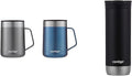 Stainless Steel Travel Mugs with Splash-Proof Lids J414364