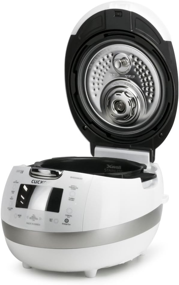 6-Cup Induction Heating Pressure Rice Cooker, Stainless Steel Inner Pot, White P28809
