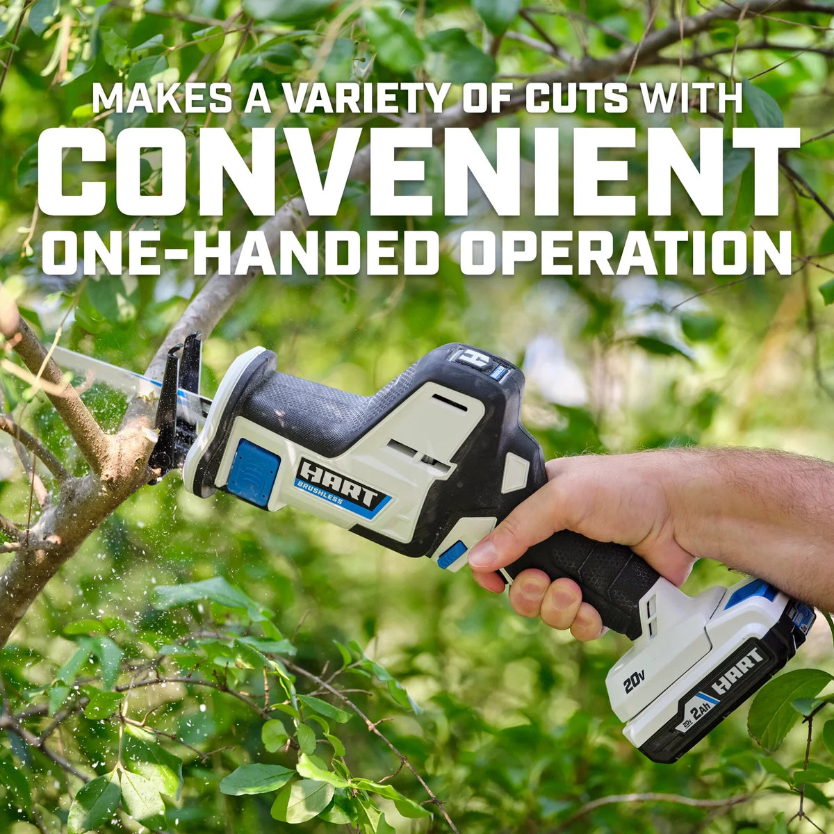 20-Volt Brushless One-Handed Reciprocating Saw with 4Ah Battery and Charger T6655