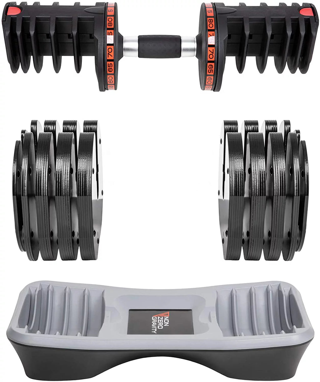 80lbs Adjustable Dumbbell Weight Set I4454