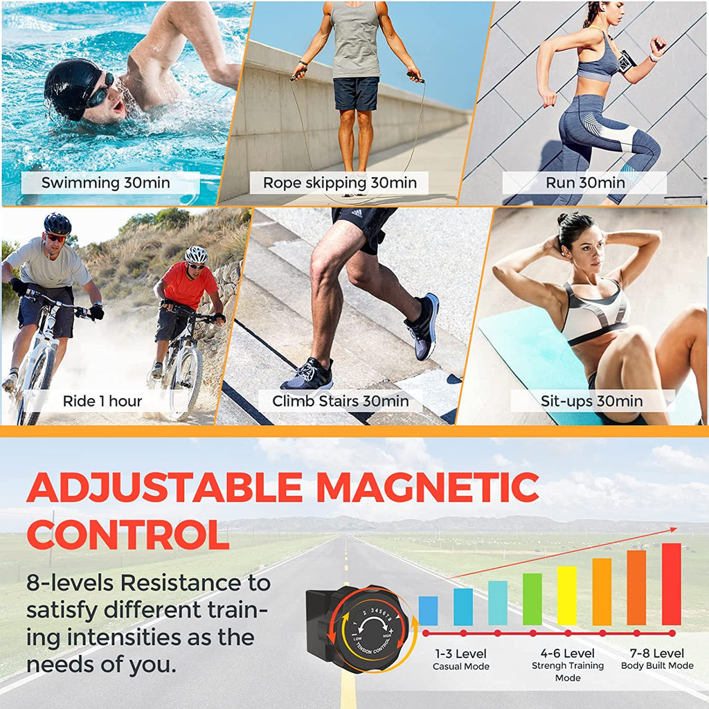 Magnetic Elliptical Machine with Heart Rate Monitor C832