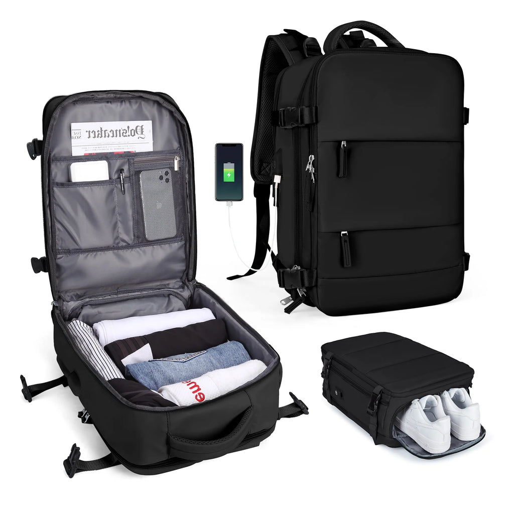 Large Waterproof Carry On Travel Backpack J950379