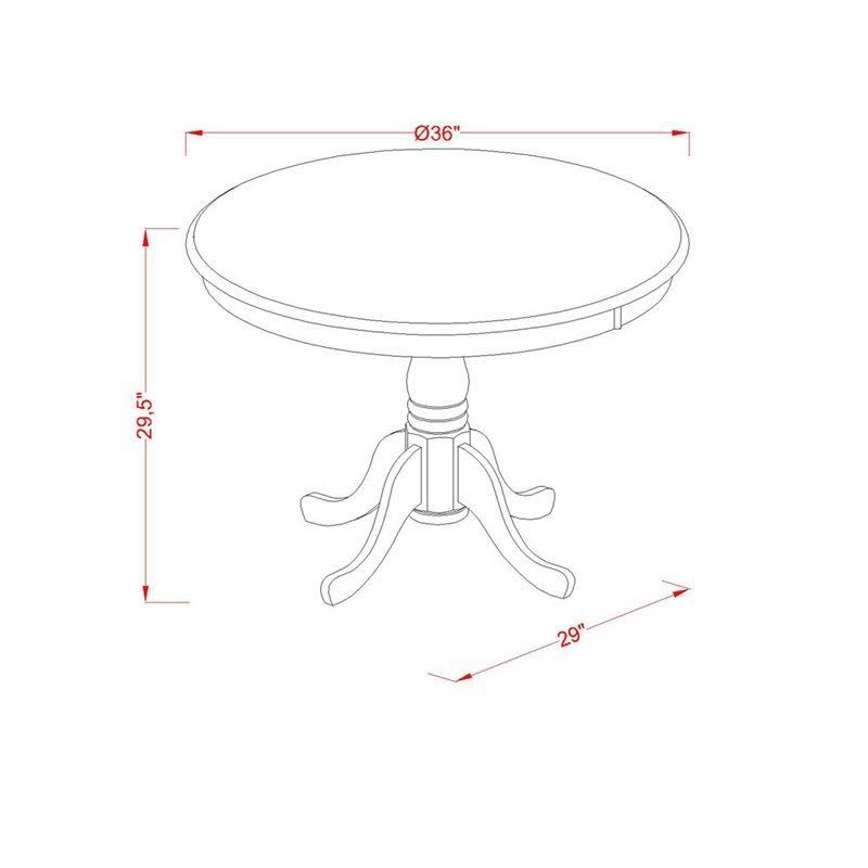5-Piece Solid Wood Dining Set W69648