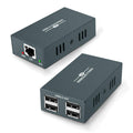 USB Extender 165ft Kit with 4 USB 2.0 Hub, Over Ethernet Cat5e/6/7 R884