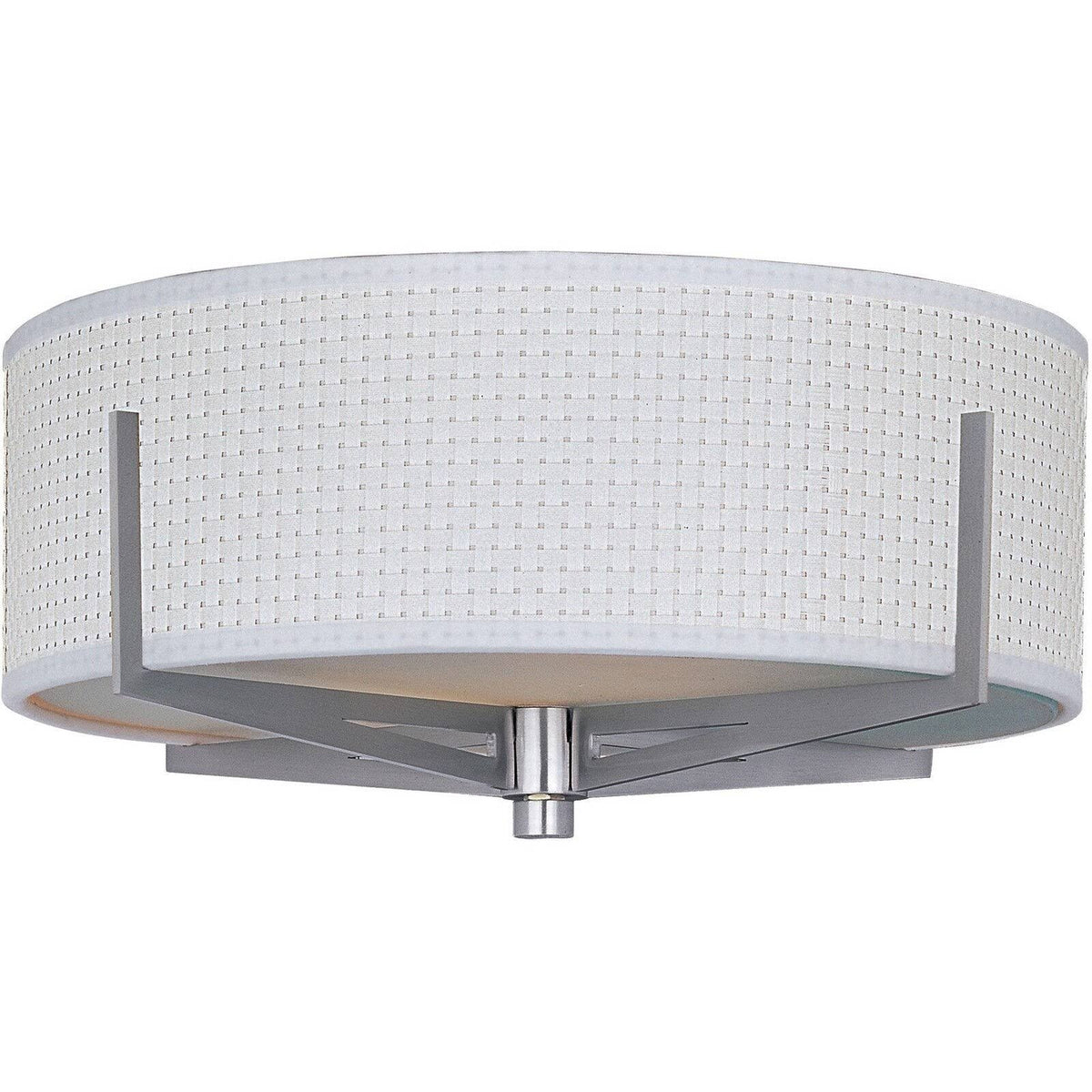 3 Light Flush Mount, Satin Nickel H10010