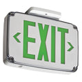 Wet Location Exit Sign, Green, 2Side V150355