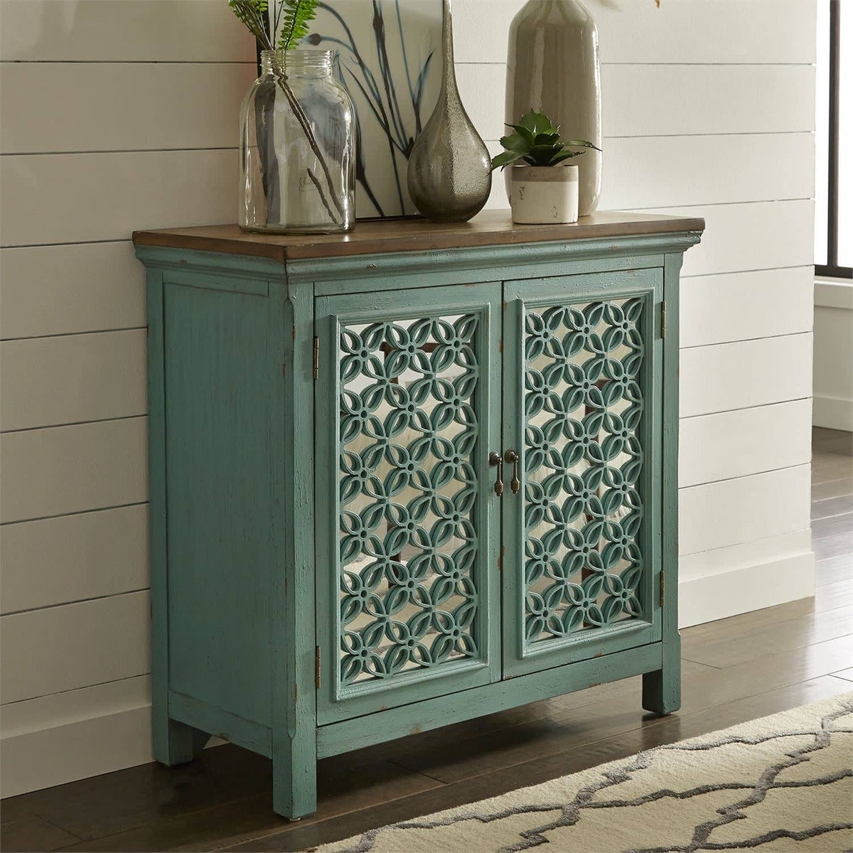 Blue 2 Door Accent Cabinet K773053