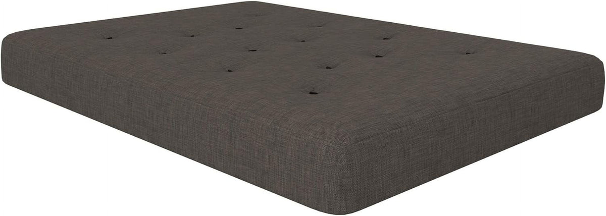 8-Inch Pocket Spring Coil Futon Mattress, Full, Taupe Gray U5333