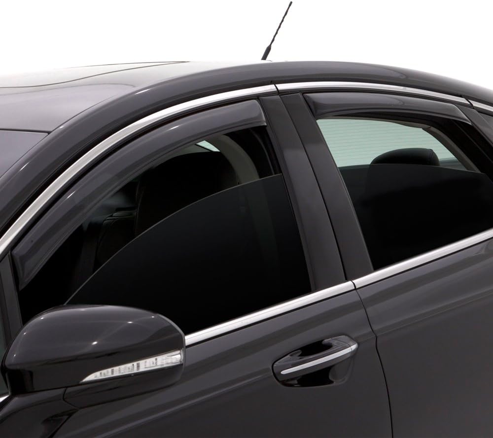 4 Piece in-Channel Window Deflector for Chevrolet Silverado/GMC Sierra Crew Cab Pickup M5738