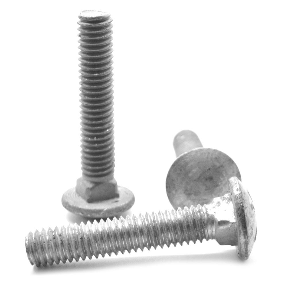 5/16x22-18 x 7 1/2x226x22THD Coarse Thread A307 Grade A Carriage Bolt Low Carbon Steel Hot Dip Galvanized C7386