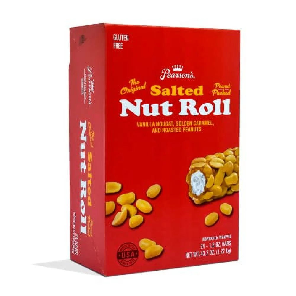 Salted Nut Roll Candy Bars Pack of 24 C852