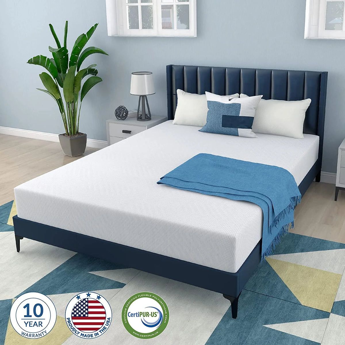 Twin 8 Inch Memory Foam Mattress M93202