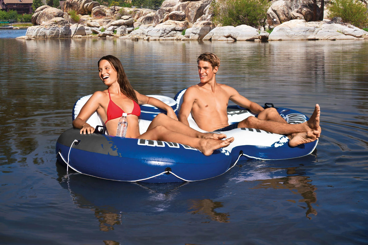 4-Person Floating Island Raft & 2-Person Pool Tube Float C9414