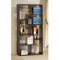 Modern Cube Bookcase in Cappuccino Finish S213