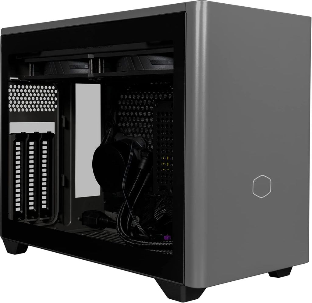White SFF Mini-ITX Case with Tempered Glass Panel T806514