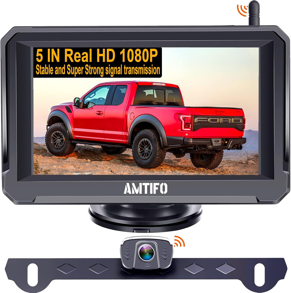 Wireless Backup Camera 5 Inch Monitor Rear View System Y948