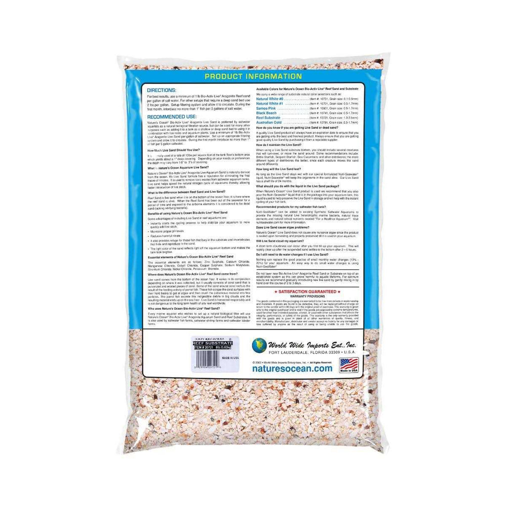 Live Aragonite Saltwater Aquarium Sand T543