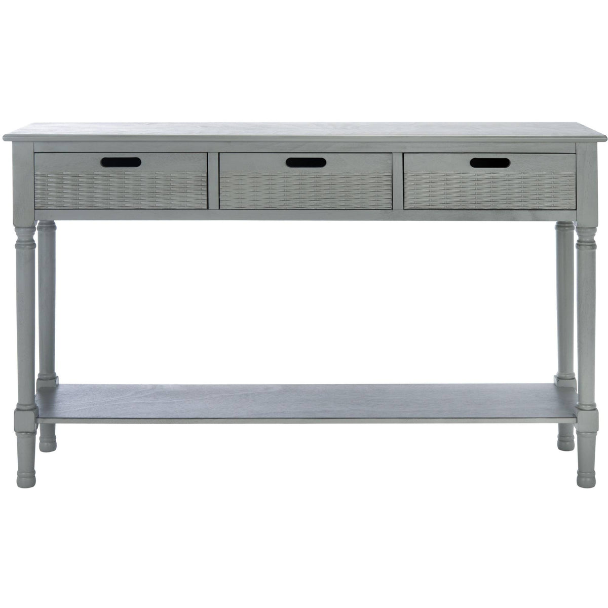 3 Drawer Console Distressed Grey Q88249