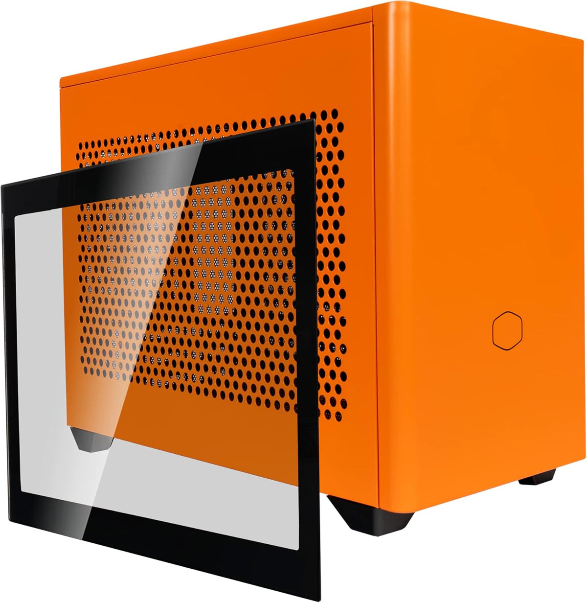 White SFF Mini-ITX Case with Tempered Glass Panel T806514
