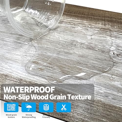Peel and Stick Vinyl Flooring 36pcs 6"×36" Wood Effect Waterproof Z24780