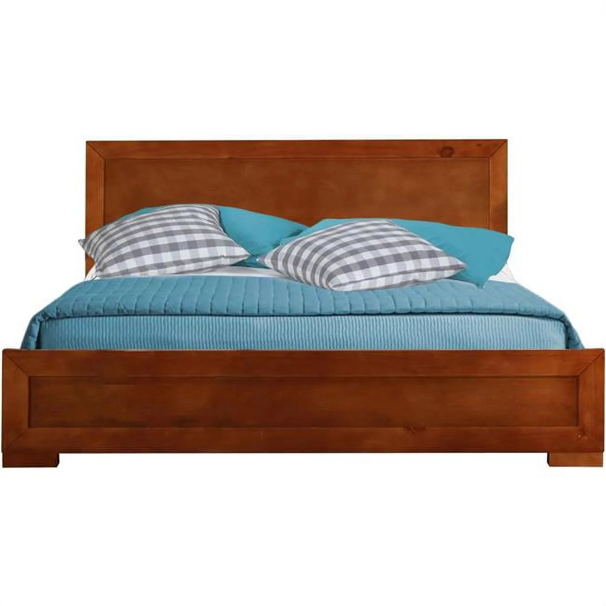 Cherry Wood Queen Size Platform Bed E870389