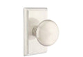 Polished Nickel Passage Set with Rectangular Rosette W110