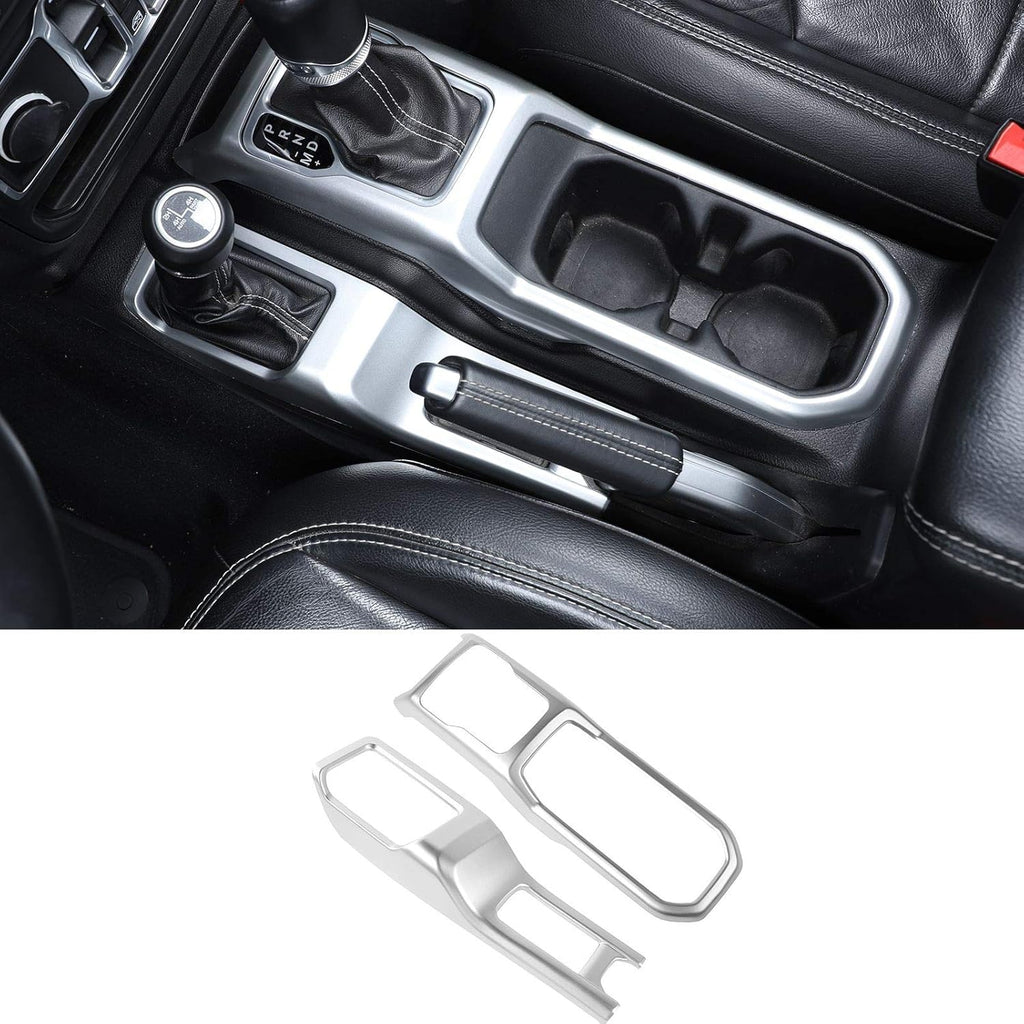 Carbon Fiber Gear Shift Panel Cover for Jeep Wrangler JL Pack of 2 Q151740
