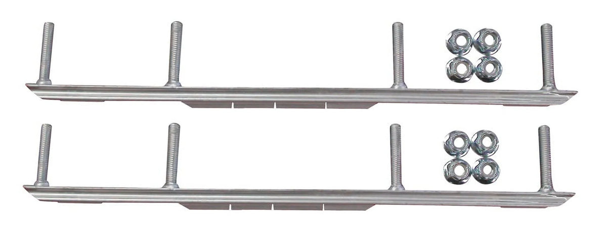 Orange Snowmobile Skis with 4.5" Shaper Bars Complete Kit N271175