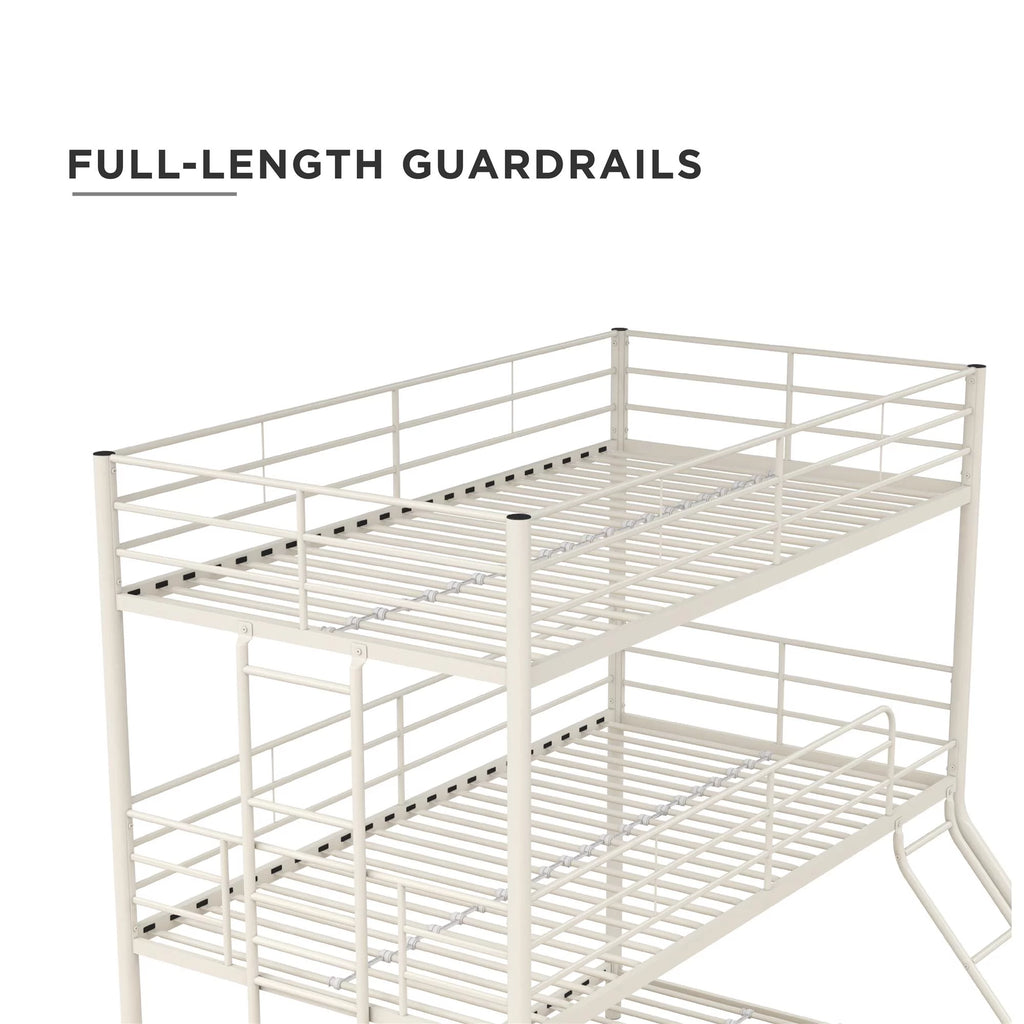 Off White Triple Bunk Bed C1178