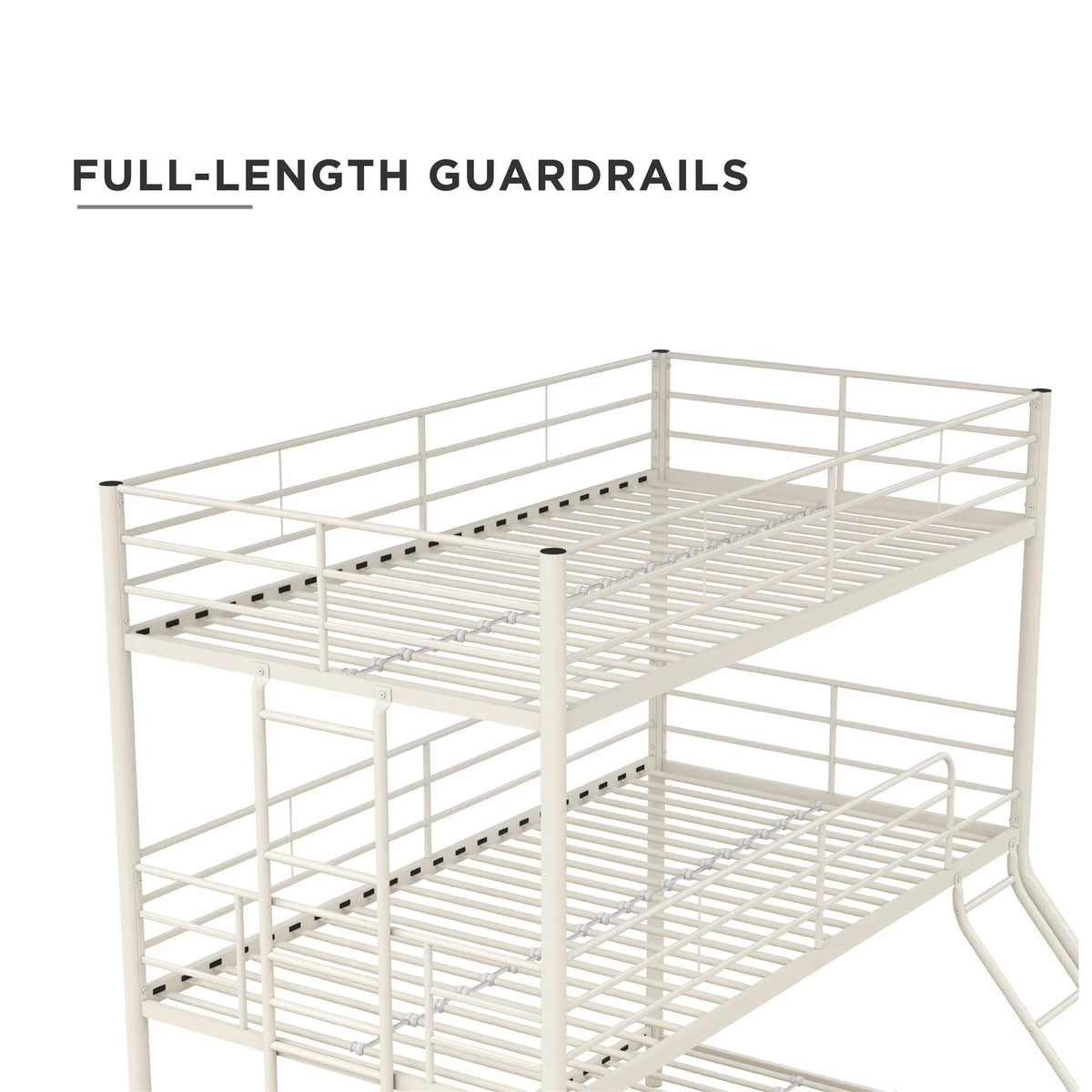 Off White Triple Bunk Bed C1178
