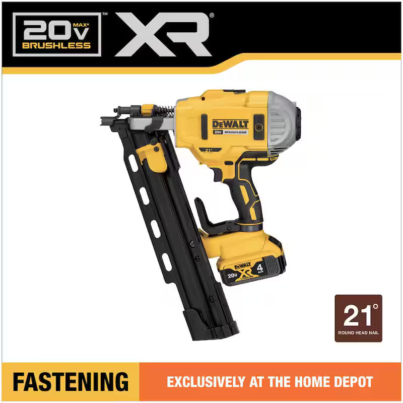 20V MAX Cordless Brushless Framing Nailer with Battery and Charger A284