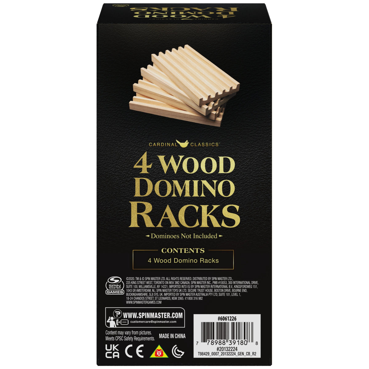 Wood Domino Racks, Set of 4 Z3684