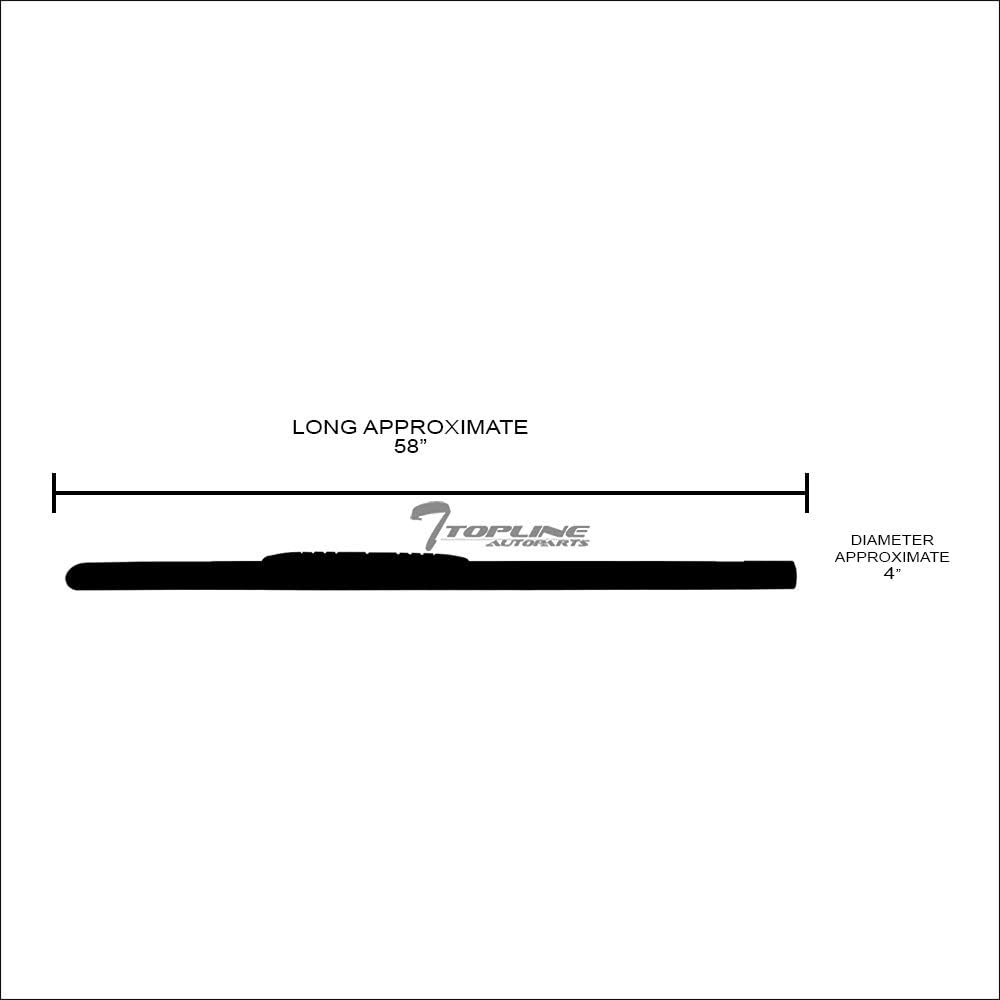 4" Oval Polished Stainless Steel Side Step Nerf Bars Running Boards S597251