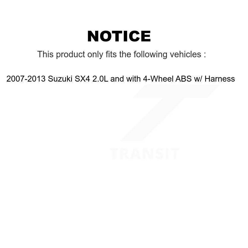 Front Wheel Bearing And ABS Sensor Kit J1638