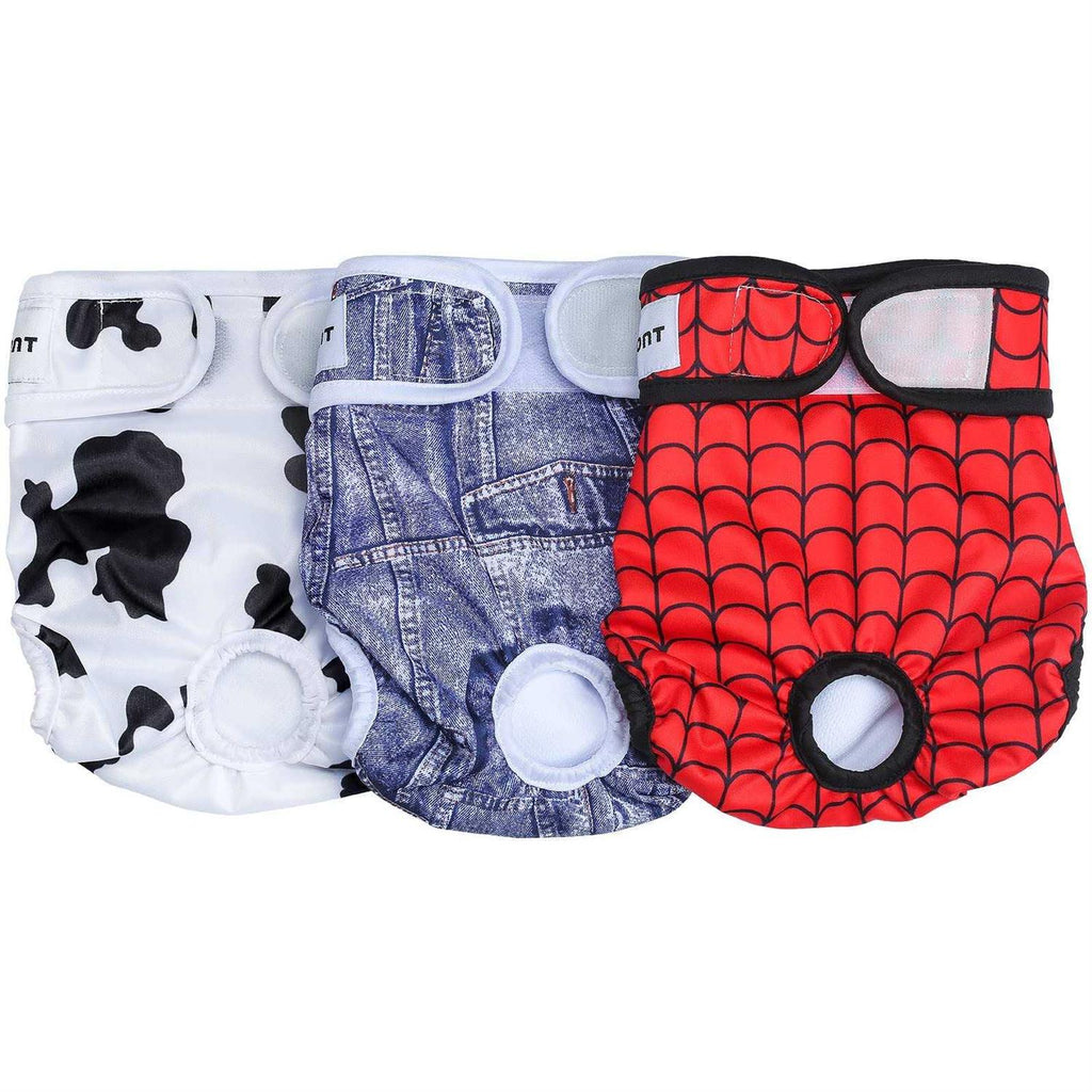3 Pack Washable Reusable Absorbent Female Dog Diapers S66084